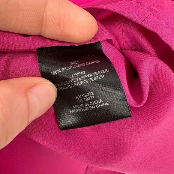 Tibi Womens Silk Lined Short Cap Sleeves Open Back Mini Sheath Dress Pink Size 2 - Picture 7 of 11